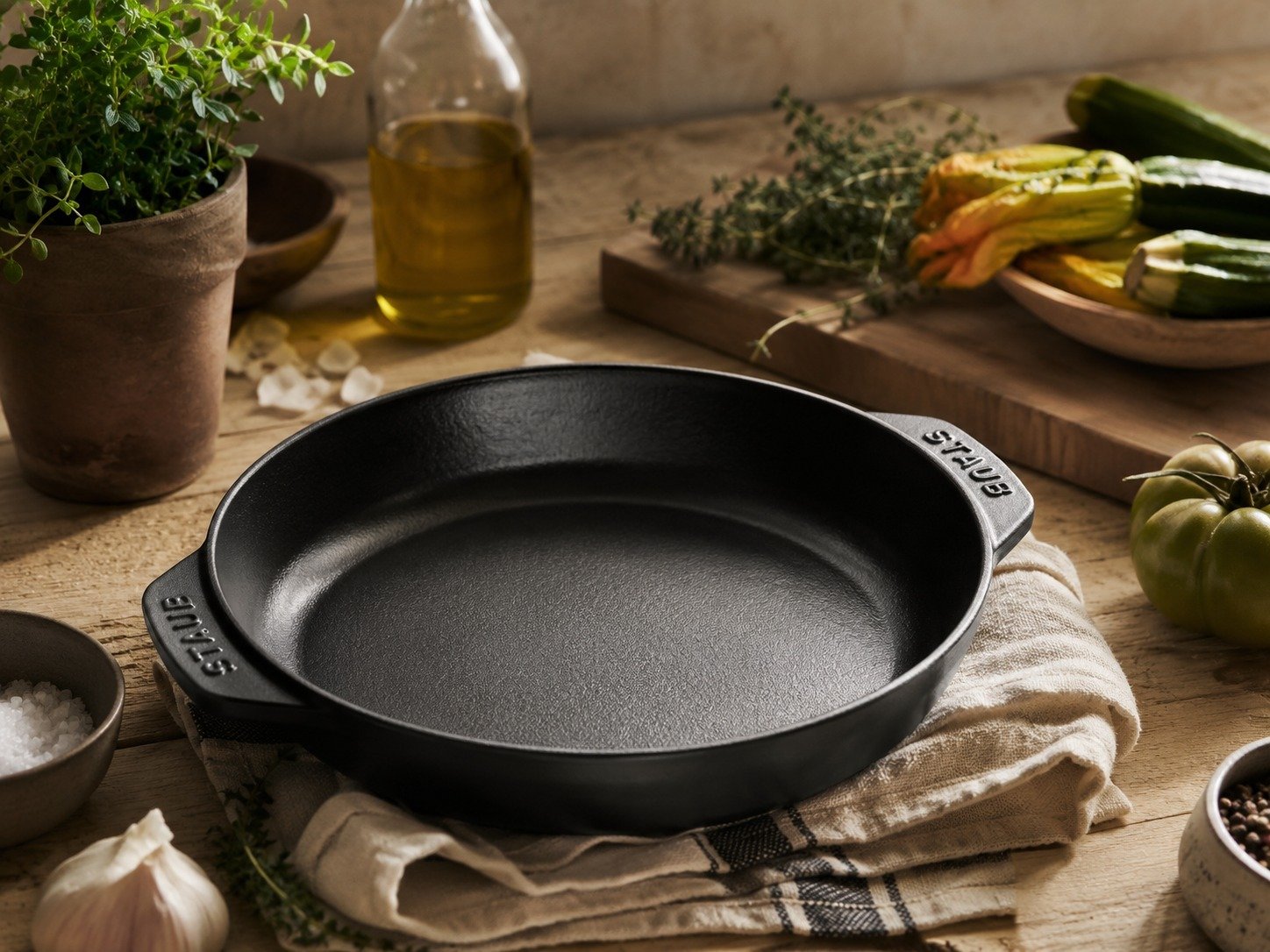Staub Cast Iron Frying Pan